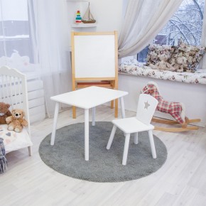 Детский комплект стол и стул «Звезда» Rolti Baby (белый/белый, массив березы/мдф) в Новом Уренгое - novyy-urengoy.mebel24.online | фото 2