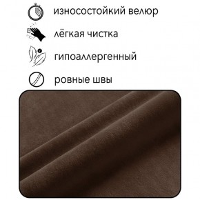 Диван Горизонт Д2-ВК (велюр коричневый) 1200 в Новом Уренгое - novyy-urengoy.mebel24.online | фото 4