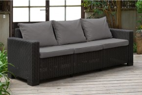 Диван Калифорния 3-х местный (California 3 Sofa), графит в Новом Уренгое - novyy-urengoy.mebel24.online | фото 1