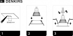 DK3021-BK Встраиваемый светильник, IP 20, 10 Вт, GU5.3, LED, черный, пластик в Новом Уренгое - novyy-urengoy.mebel24.online | фото 5