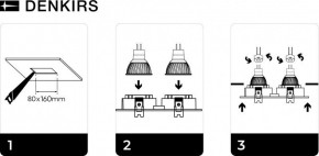 DK3022-BK Встраиваемый светильник, IP 20, 10 Вт, GU5.3, LED, черный, пластик в Новом Уренгое - novyy-urengoy.mebel24.online | фото 5