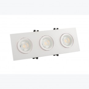 DK3023-WH Встраиваемый светильник, IP 20, 10 Вт, GU5.3, LED, белый, пластик в Новом Уренгое - novyy-urengoy.mebel24.online | фото 2