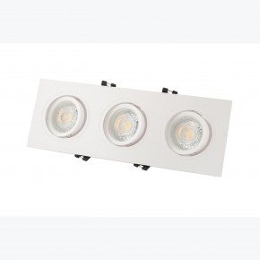 DK3023-WH Встраиваемый светильник, IP 20, 10 Вт, GU5.3, LED, белый, пластик в Новом Уренгое - novyy-urengoy.mebel24.online | фото 3