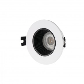 DK3061-WH+BK Встраиваемый светильник, IP 20, 10 Вт, GU5.3, LED, белый/черный, пластик в Новом Уренгое - novyy-urengoy.mebel24.online | фото 1