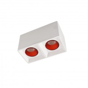 DK3085-WH+RD Светильник накладной IP 20, 10 Вт, GU5.3, LED, белый/красный, пластик в Новом Уренгое - novyy-urengoy.mebel24.online | фото 1