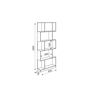 Дуглас (подростковая) М05 Стеллаж в Новом Уренгое - novyy-urengoy.mebel24.online | фото 2