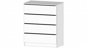 ЭЛЕГАНТ Комод 4 ящика (белый) в Новом Уренгое - novyy-urengoy.mebel24.online | фото