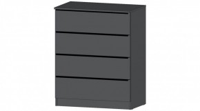 ЭЛЕГАНТ Комод 4 ящика (графит) в Новом Уренгое - novyy-urengoy.mebel24.online | фото