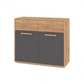 ФЛОРИДА Ф42 Комод (дуб золотой/графит) в Новом Уренгое - novyy-urengoy.mebel24.online | фото