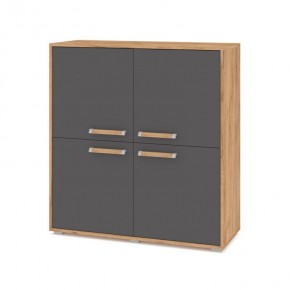 ФЛОРИДА Ф43 Комод (дуб золотой/графит) в Новом Уренгое - novyy-urengoy.mebel24.online | фото