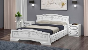 КАРИНА-6 Кровать из массива 1200 с 2-мя ящиками в Новом Уренгое - novyy-urengoy.mebel24.online | фото 1