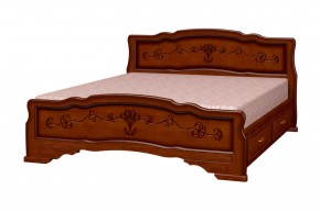 КАРИНА-6 Кровать из массива 1200 с 2-мя ящиками в Новом Уренгое - novyy-urengoy.mebel24.online | фото 4