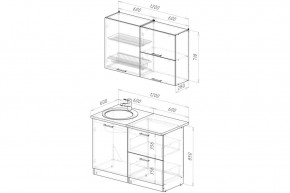 КГ "Жасмин" Лайт 1200 мм в Новом Уренгое - novyy-urengoy.mebel24.online | фото 2