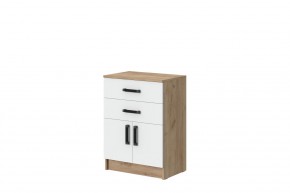 Комод Эконом (Дуб крафт золотой/Белый текстурный) в Новом Уренгое - novyy-urengoy.mebel24.online | фото 1