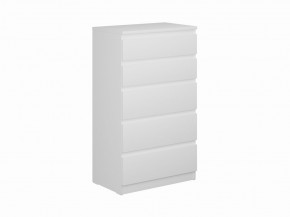 Комод КАСТОР с пятью ящиками, цвет белый в Новом Уренгое - novyy-urengoy.mebel24.online | фото