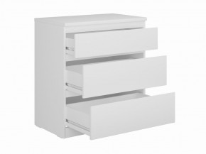 Комод КАСТОР с тремя ящиками, цвет белый в Новом Уренгое - novyy-urengoy.mebel24.online | фото 2