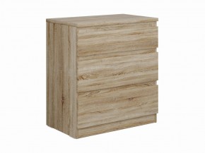 Комод КАСТОР с тремя ящиками, цвет Дуб Сонома в Новом Уренгое - novyy-urengoy.mebel24.online | фото