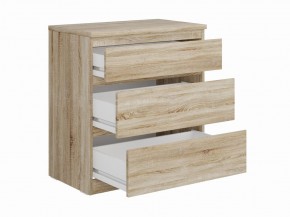 Комод КАСТОР с тремя ящиками, цвет Дуб Сонома в Новом Уренгое - novyy-urengoy.mebel24.online | фото 2