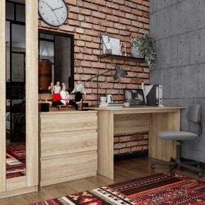 Комод КАСТОР с тремя ящиками, цвет Дуб Сонома в Новом Уренгое - novyy-urengoy.mebel24.online | фото 3