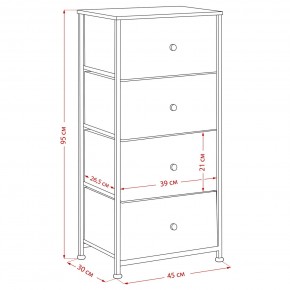 Комод Leset Линкс 4 ящика (МДФ) в Новом Уренгое - novyy-urengoy.mebel24.online | фото 12