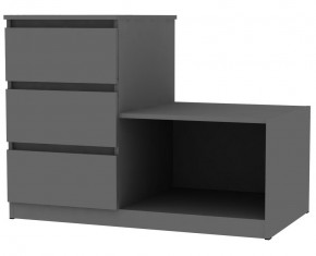 Комод Мальта K206 (Графит) в Новом Уренгое - novyy-urengoy.mebel24.online | фото