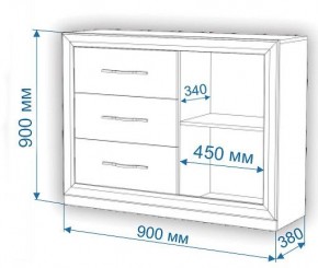 Комод Нобиле Км-120/38 ФГ в Новом Уренгое - novyy-urengoy.mebel24.online | фото 3