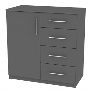 Комод "Калисто (K17)" ручка рейлинг (Графит) в Новом Уренгое - novyy-urengoy.mebel24.online | фото