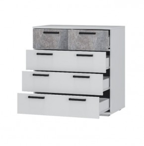 Комод Стандарт-5 NEW (белый/цемент светлый) в Новом Уренгое - novyy-urengoy.mebel24.online | фото 2