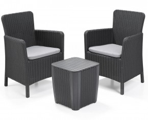 Комплект мебели Трентон балкон (Trenton Balcony graphite) графит в Новом Уренгое - novyy-urengoy.mebel24.online | фото