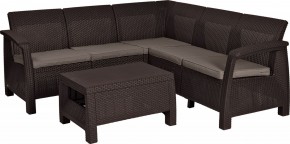 Комплект мебели угловой Корфу Релакс Сет (CORFU II RELAX SET) коричневый в Новом Уренгое - novyy-urengoy.mebel24.online | фото 2