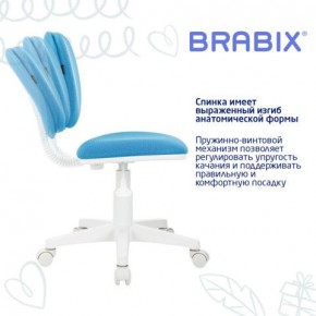 Кресло детское BRABIX "Joy MG-204W", без подлокотников, пластик белый, ткань TW, голубое, 533012 в Новом Уренгое - novyy-urengoy.mebel24.online | фото 5