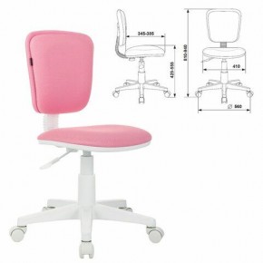 Кресло детское BRABIX "Joy MG-204W", без подлокотников, пластик белый, ткань TW, розовое, 533011 в Новом Уренгое - novyy-urengoy.mebel24.online | фото 1