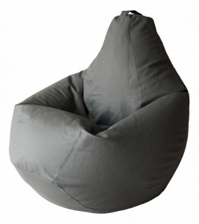 Кресло-мешок Серая ЭкоКожа 3XL 150*110 см в Новом Уренгое - novyy-urengoy.mebel24.online | фото