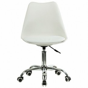 Кресло стул BRABIX "Eames MG-310 CH", хром, пластик белый, экокожа белая, 532923 в Новом Уренгое - novyy-urengoy.mebel24.online | фото 1