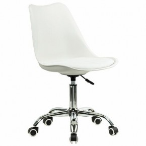 Кресло стул BRABIX "Eames MG-310 CH", хром, пластик белый, экокожа белая, 532923 в Новом Уренгое - novyy-urengoy.mebel24.online | фото 2