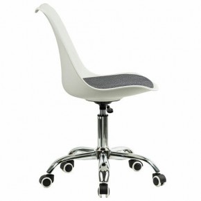 Кресло стул BRABIX "Eames MG-310 CH", хром, пластик белый, ткань серая, 532924 в Новом Уренгое - novyy-urengoy.mebel24.online | фото 3