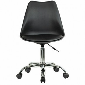 Кресло стул BRABIX "Eames MG-310 CH", хром, пластик черный, экокожа черная, 532925 в Новом Уренгое - novyy-urengoy.mebel24.online | фото 1