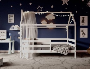 Кровать-домик 80*160 Белый в Новом Уренгое - novyy-urengoy.mebel24.online | фото 2