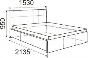 Кровать Изабелла с латами Newtone cacao 1400x2000 в Новом Уренгое - novyy-urengoy.mebel24.online | фото 5