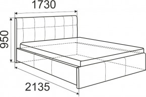 Кровать Изабелла с латами Newtone cacao 1400x2000 в Новом Уренгое - novyy-urengoy.mebel24.online | фото 6
