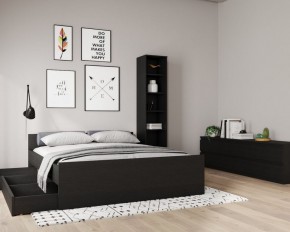 Кровать ОРИОН двухспальная с ортопедическим основанием 160х200, цвет Дуб Венге в Новом Уренгое - novyy-urengoy.mebel24.online | фото 3