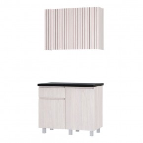 Кухня Тренд 1.0 м (Ясень белый) в Новом Уренгое - novyy-urengoy.mebel24.online | фото 3