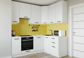 Кухонный гарнитур Белый Глянец 2200*1600 h950 (Стол. 38мм) в Новом Уренгое - novyy-urengoy.mebel24.online | фото