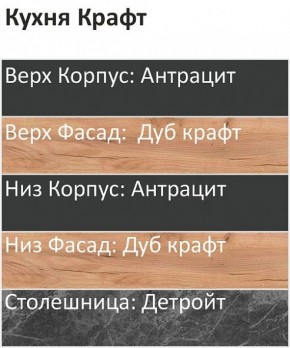 Кухонный гарнитур Крафт 2200 (Стол. 26мм) в Новом Уренгое - novyy-urengoy.mebel24.online | фото 3