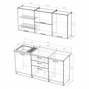 Кухонный гарнитур Лира Экстра 1700 в Новом Уренгое - novyy-urengoy.mebel24.online | фото 4