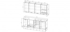 Кухонный гарнитур Меренга 2200 h950 (Стол. 26мм) в Новом Уренгое - novyy-urengoy.mebel24.online | фото 2