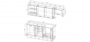 Кухонный гарнитур Меренга 2550 (Стол. 38мм) в Новом Уренгое - novyy-urengoy.mebel24.online | фото 2