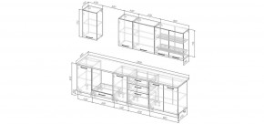 Кухонный гарнитур Санторини 2800 (Стол. 38мм) в Новом Уренгое - novyy-urengoy.mebel24.online | фото 2