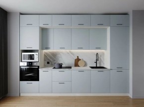 Кухонный гарнитур Смоки 3400 (Стол. 26мм) в Новом Уренгое - novyy-urengoy.mebel24.online | фото