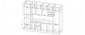 Кухонный гарнитур Смоки 3400 (Стол. 26мм) в Новом Уренгое - novyy-urengoy.mebel24.online | фото 2